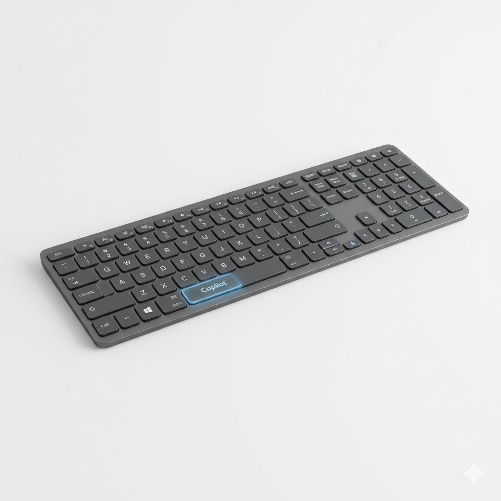 teclado con tecla de IA Copilot