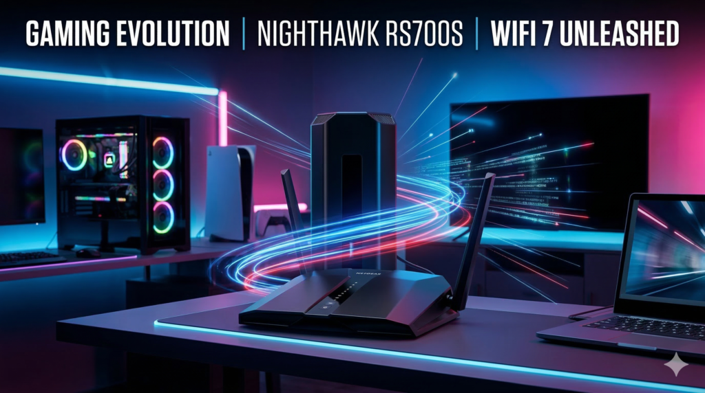 Router NETGEAR Nighthawk RS700S WiFi 7 tri-band de alto rendimiento