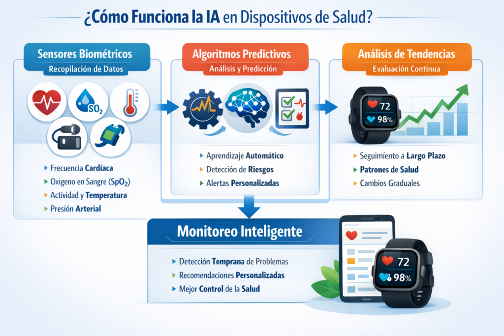 Como funciona la IA en dispositivos de salud
