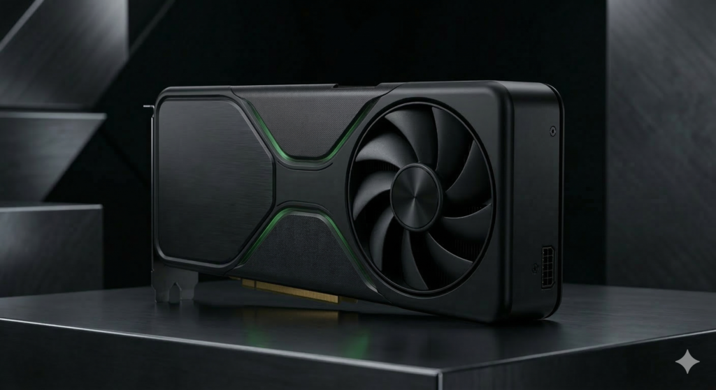 FOTO ILUSTRATIVA DE LA NVIDIA GeForce RTX 5080 en versión Founders Edition