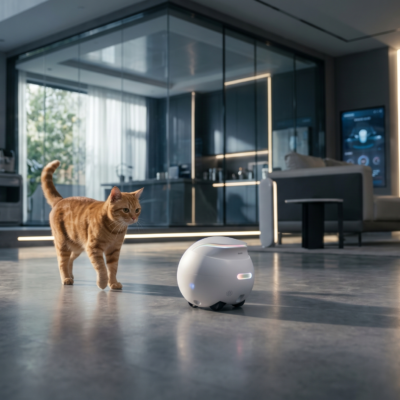 Robot autónomo con navegación inteligente y seguimiento , enabot air