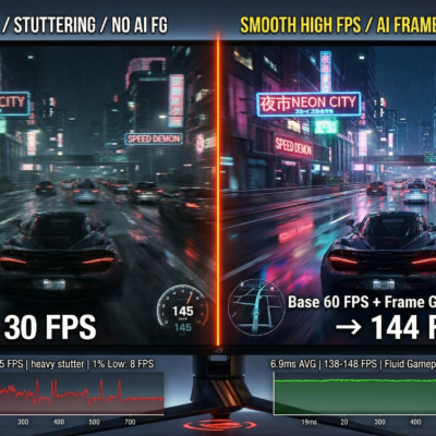 frame generation explicado 60 fps a 144 fps con inteligencia artificial comparativa gaming