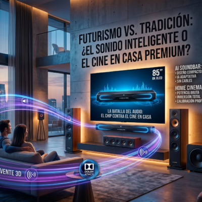 Barras de sonido vs home cinema con IA