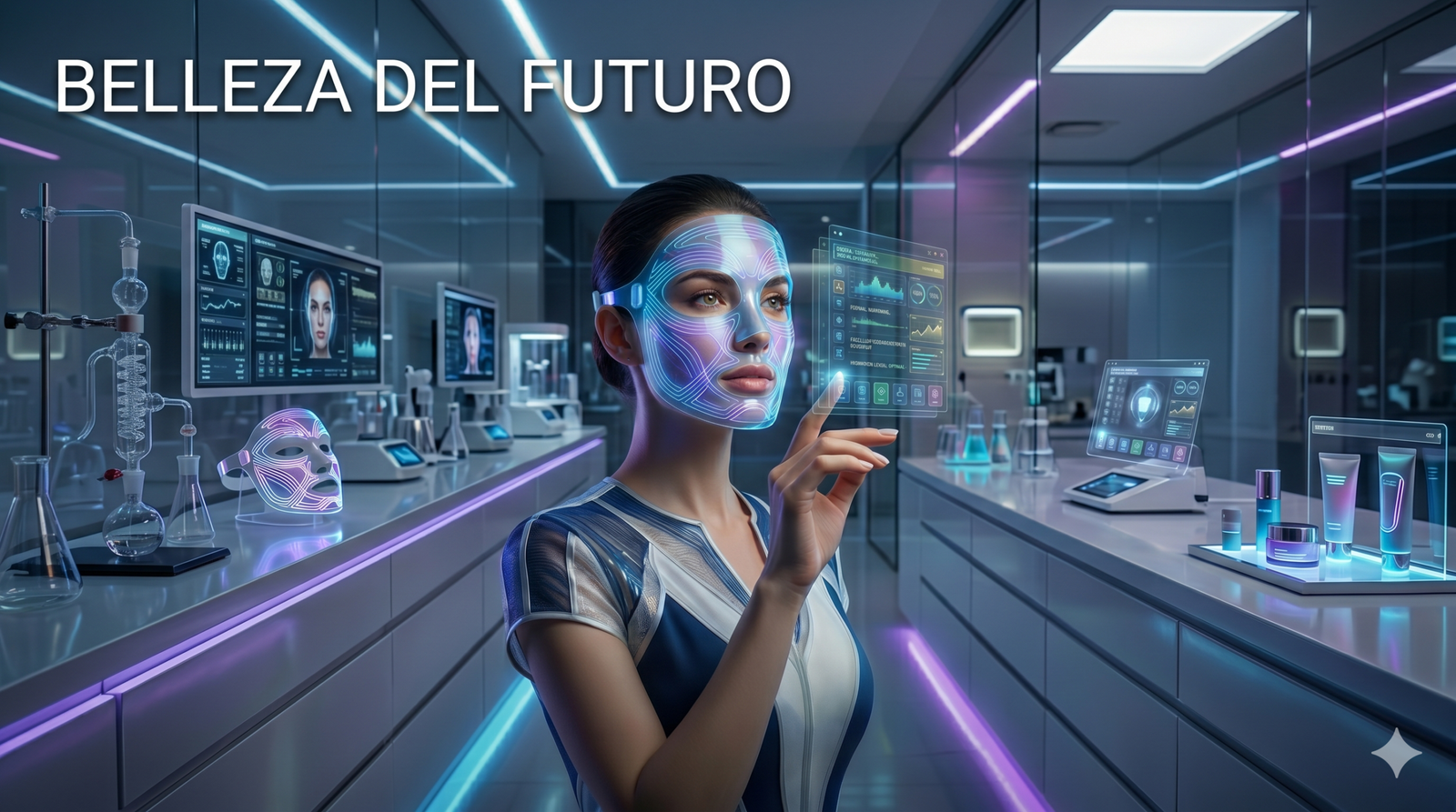 Belleza del futuro. Mascaras LED con IA.