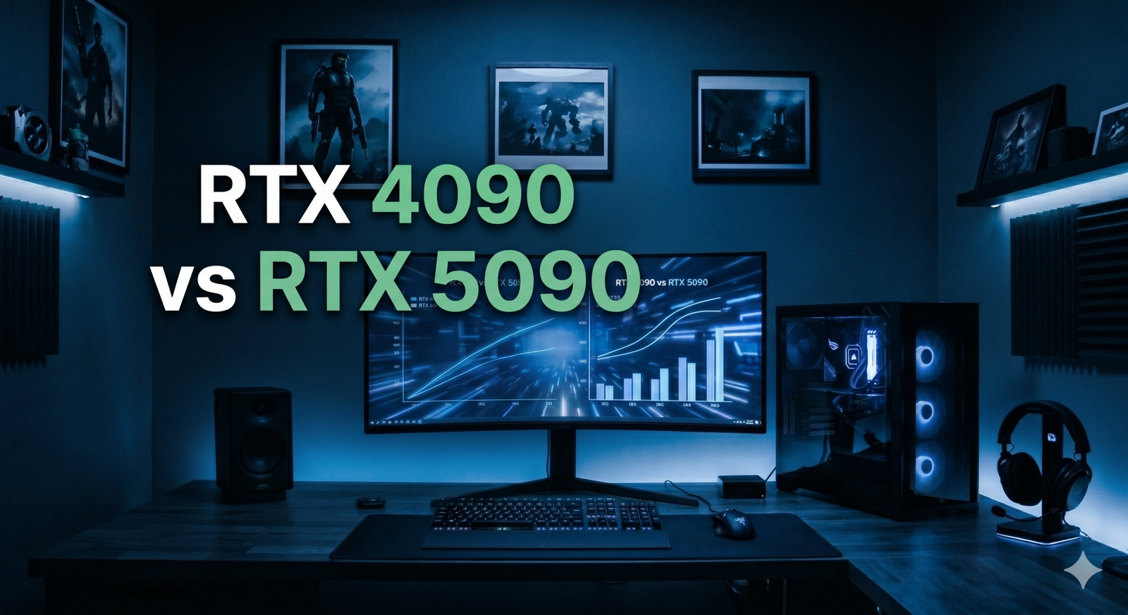 Comparativa de rendimiento gráfico RTX 4090 vs RTX 5090 