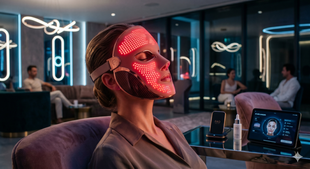 FAQ Swiss LED Mask mascara facial con IA