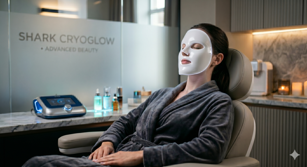 Shark CryoGlow LED Face Mask mascara IA