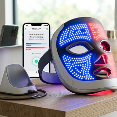 CurrentBody Anti-Acne LED Mask terapia LED conectada para uso continuado